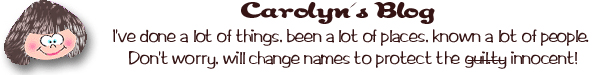 Carolyn's Blog